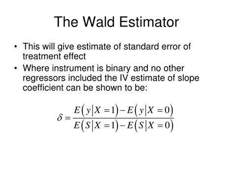 wald estimator stata